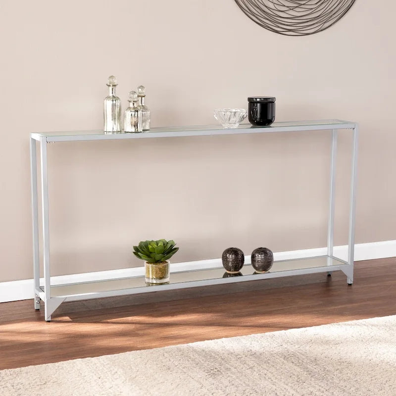 Console de table étroite en métal Glenn, par SEI Furniture
