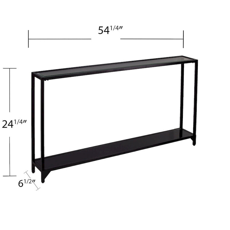 Console de table étroite en métal Glenn, par SEI Furniture