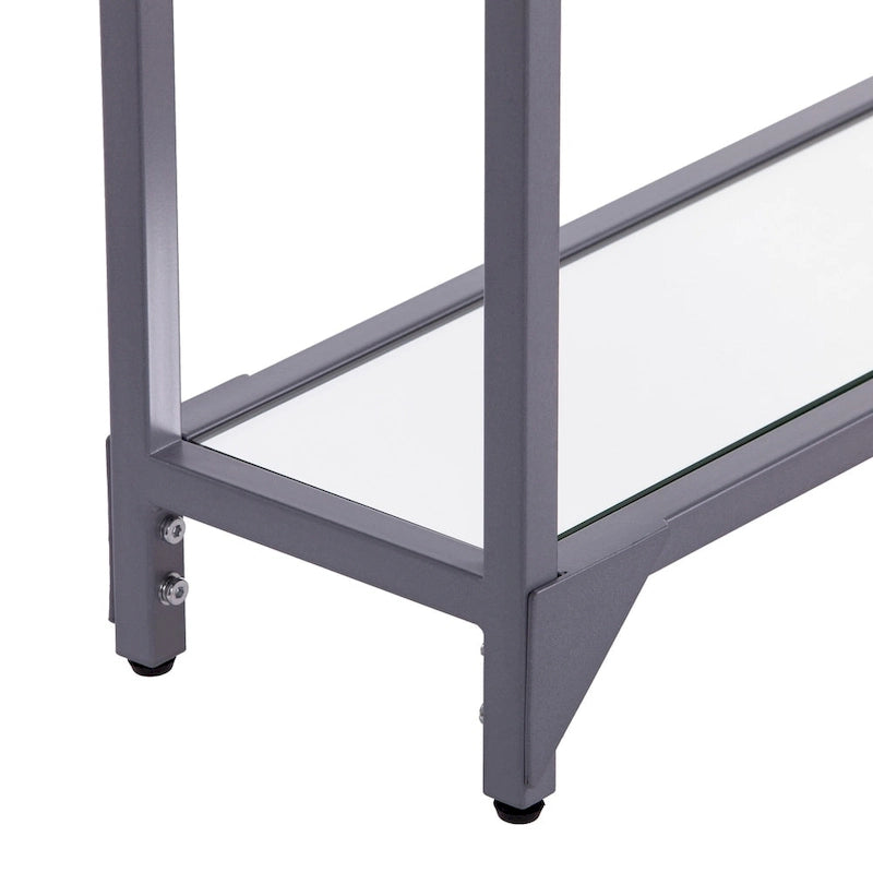 Console de table étroite en métal Glenn, par SEI Furniture