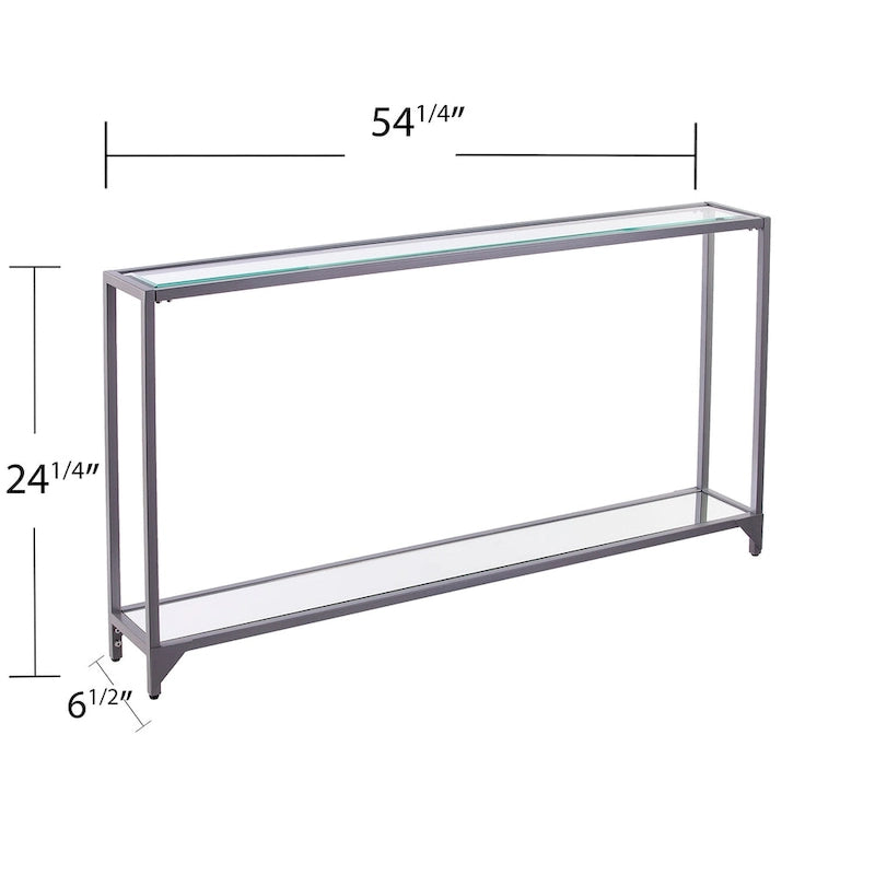 Console de table étroite en métal Glenn, par SEI Furniture