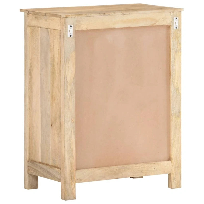 Buffet 2 portes en bois de manguier massif marron