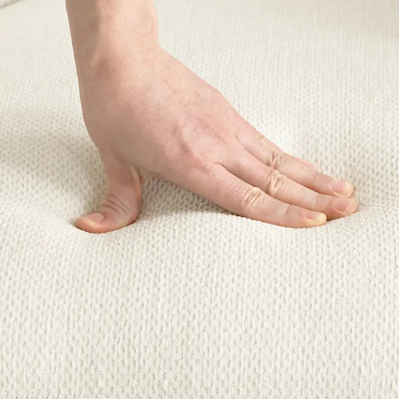 LUE BONA Fauteuil pivotant en tissu mélangé, fauteuil club rembourré moderne pour salon