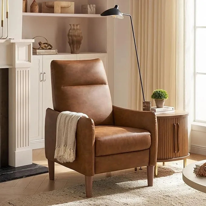Fauteuil inclinable à pousser | 3 positions | Siège unique | Taupe / Marron / Vert