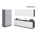 Ensemble de meubles de cuisine bas modernes blanc brillant – 3 m de large