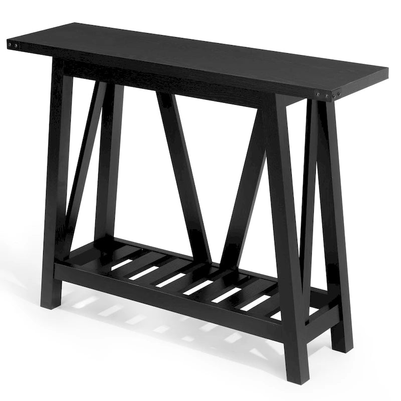 Table Console VredHom avec Étagère de Rangement