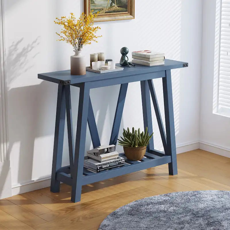 Table Console VredHom avec Étagère de Rangement