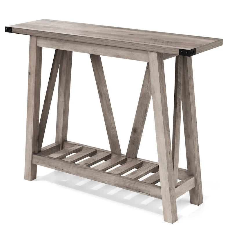 Table Console VredHom avec Étagère de Rangement