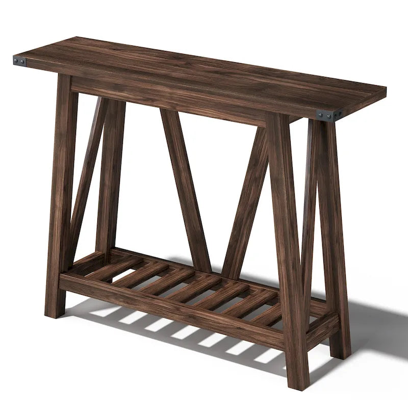 Table Console VredHom avec Étagère de Rangement
