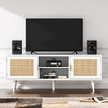 Mid-Century Modern TV Stand For TVs Up To 75 Entertainment Center Media Console