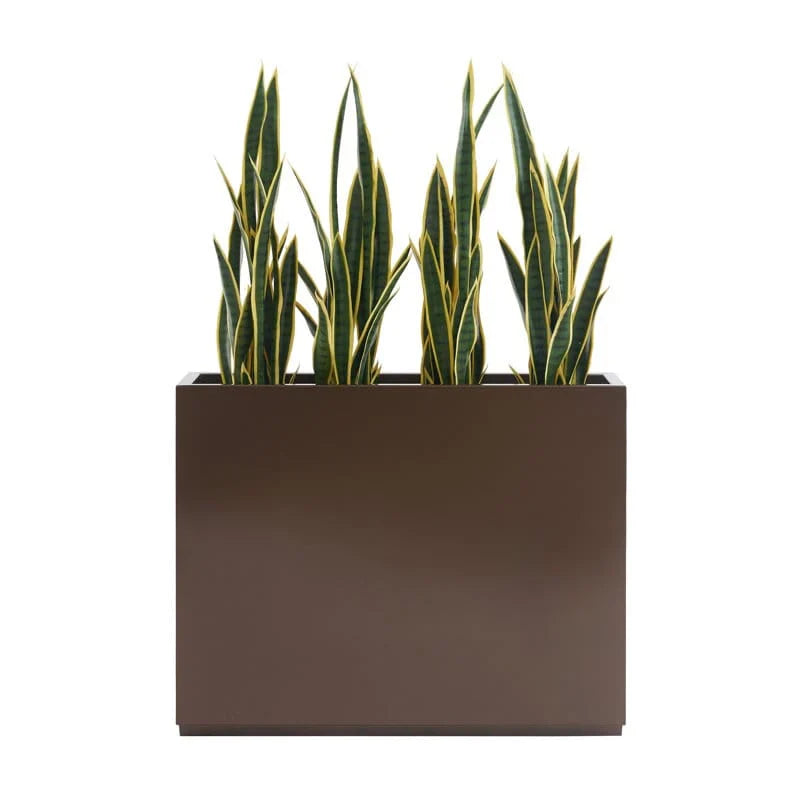 Jardinière Métallique Haute pour Plantes d'Extérieur, 38 po L x 10 po l x 30 po H, Longue et Haute Jardinière en Métal - 38x30x10