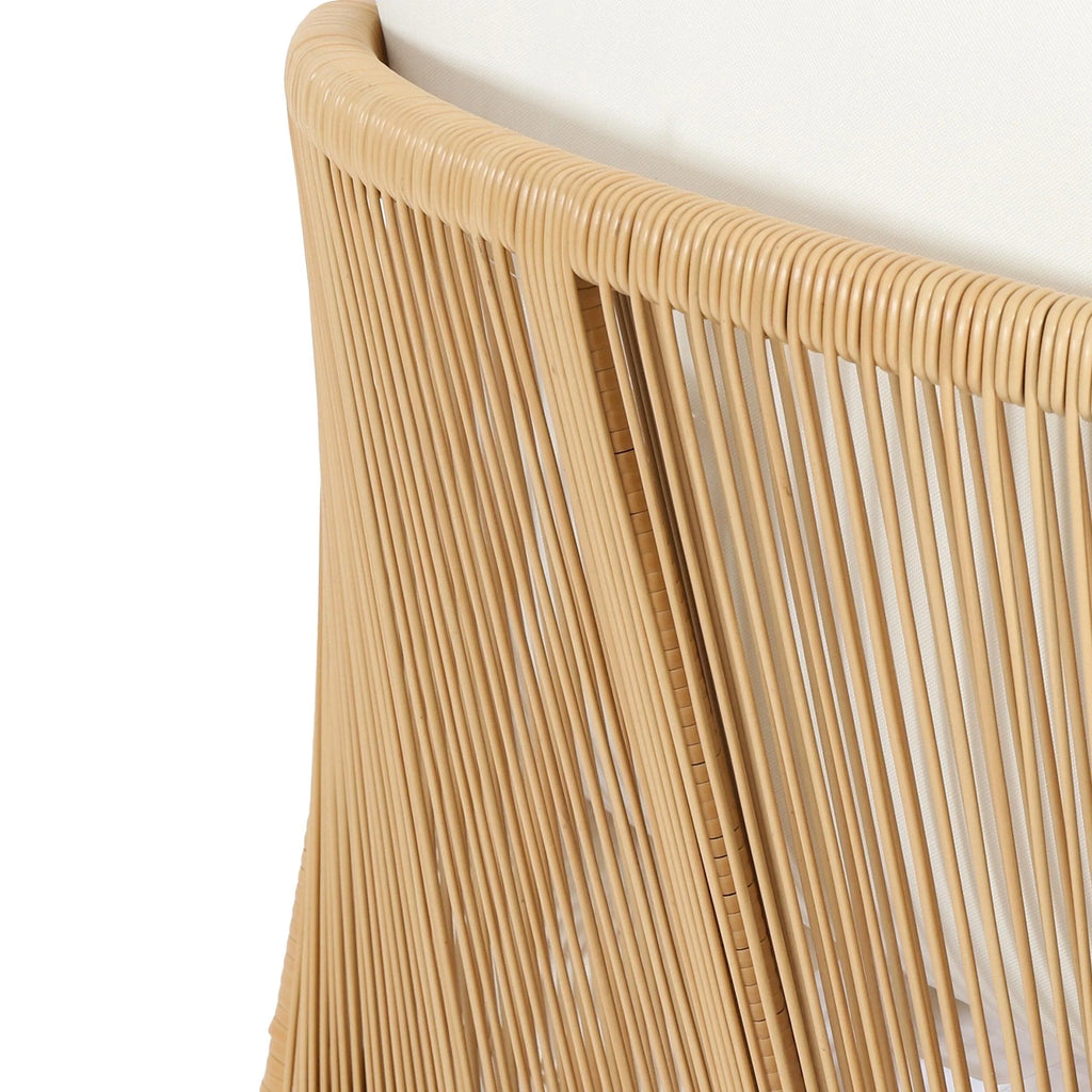Ensemble de fauteuils de club en bois d'acacia et osier Jabe Outdoor de Christopher Knight Home