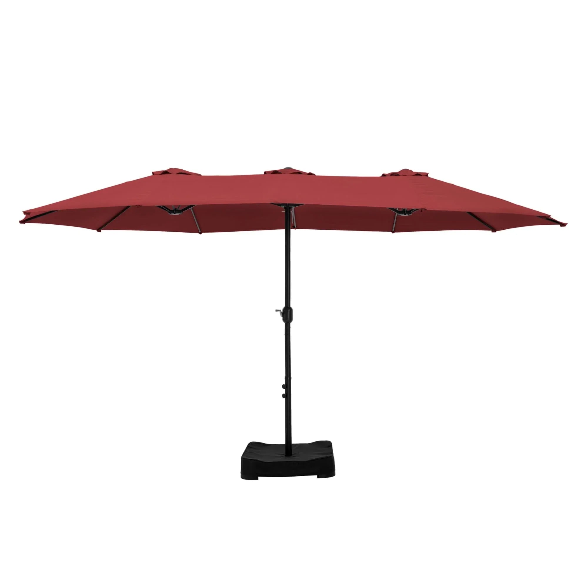 MAISON ARTS Grand Parasol Double Face de 4,5 m avec Base Incluse pour Patio